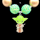 Green Space Wars Chunky Bubblegum Necklace