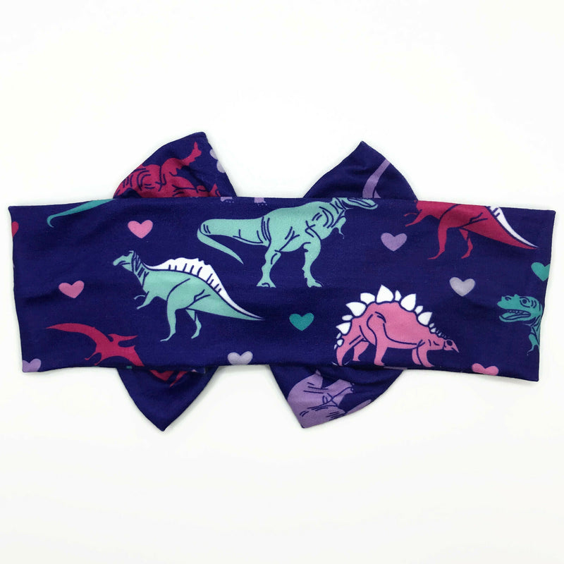 Dinosaur Milk Silk Headband Bow