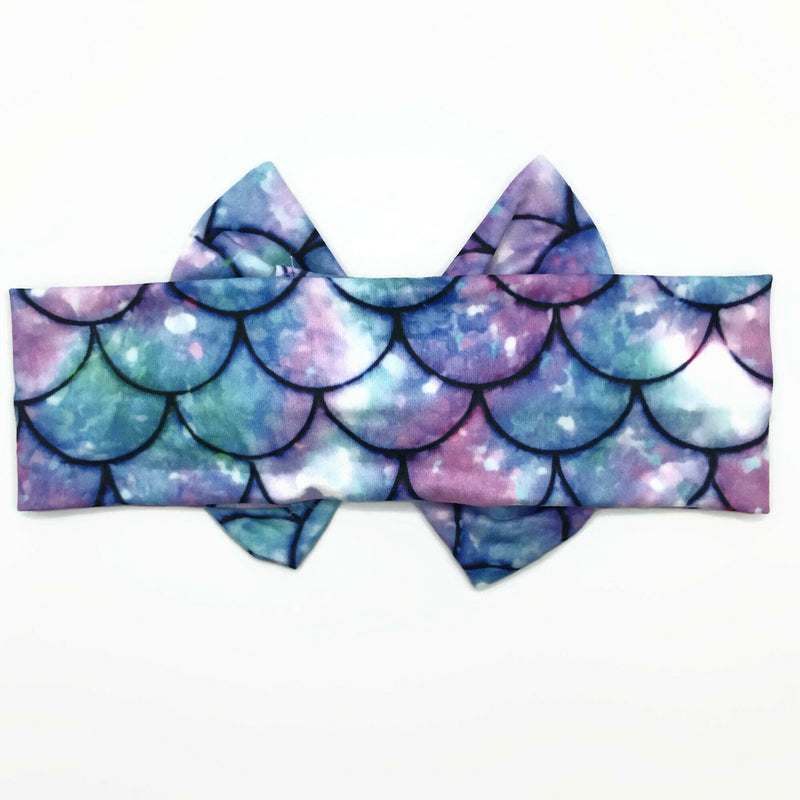 Shiny Mermaid Milk Silk Headband Bow