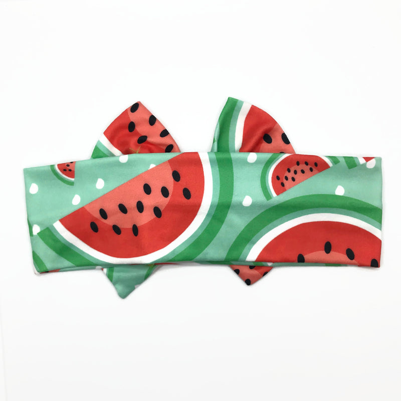 Watermelon Milk Silk Headband Bow