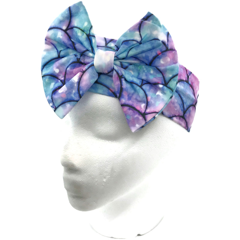 Shiny Mermaid Milk Silk Headband Bow