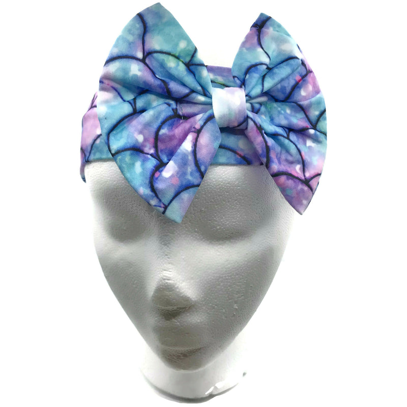 Shiny Mermaid Milk Silk Headband Bow