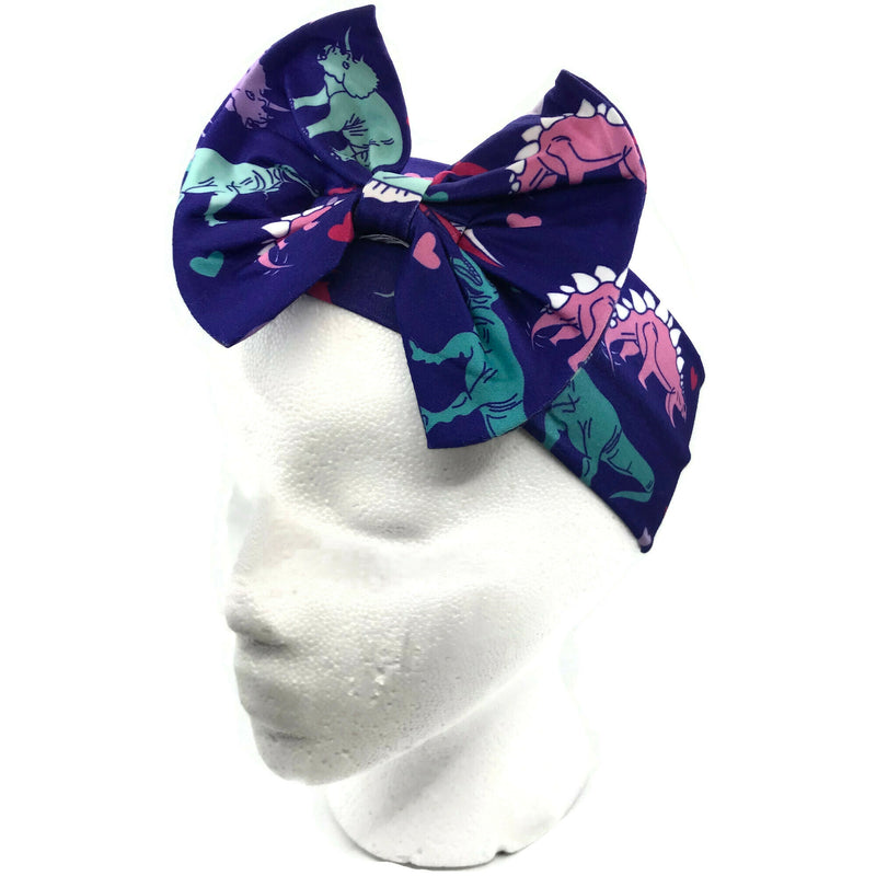 Dinosaur Milk Silk Headband Bow