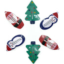 Christmas 6pk Snap Clip Set