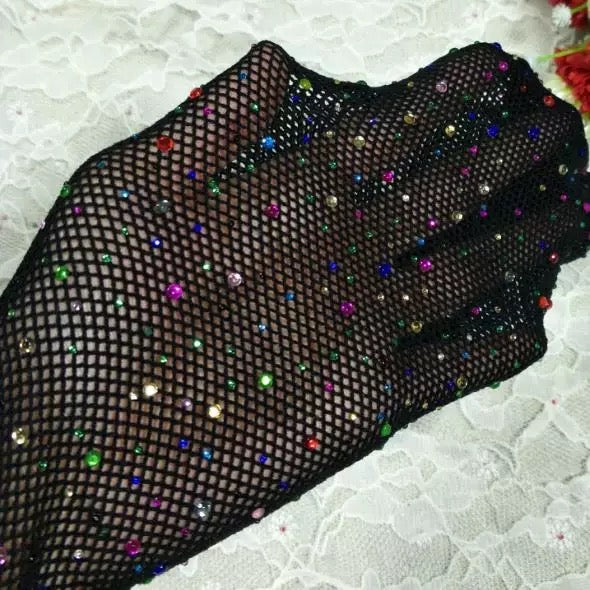 Rainbow Rhinestone Bling Tights (3-12yrs)