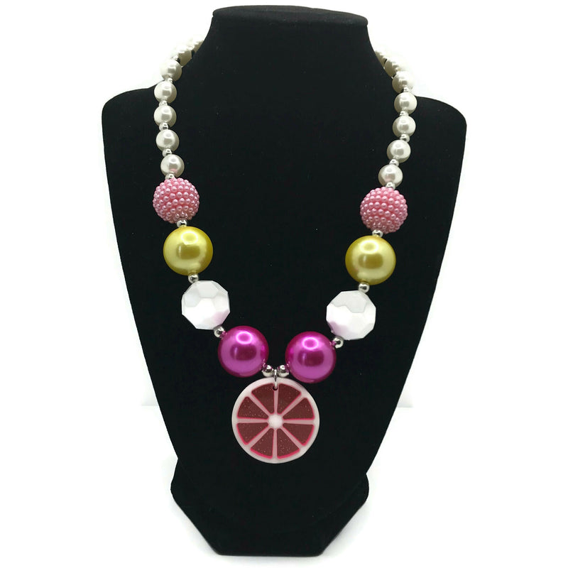 Melon Slice Chunky Bubblegum Necklace