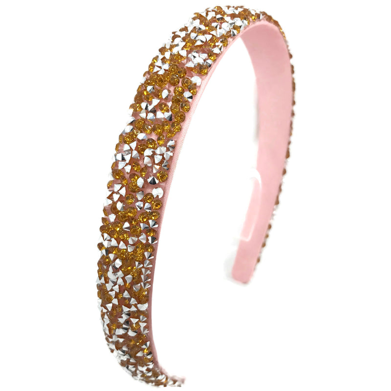 Yellow Gold & Silver Bling Headband