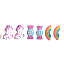 Unicorn, Candy & Rainbow Snap Clip Set