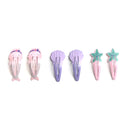 Mermaid, Seashell & Starfish Snap Clip Set