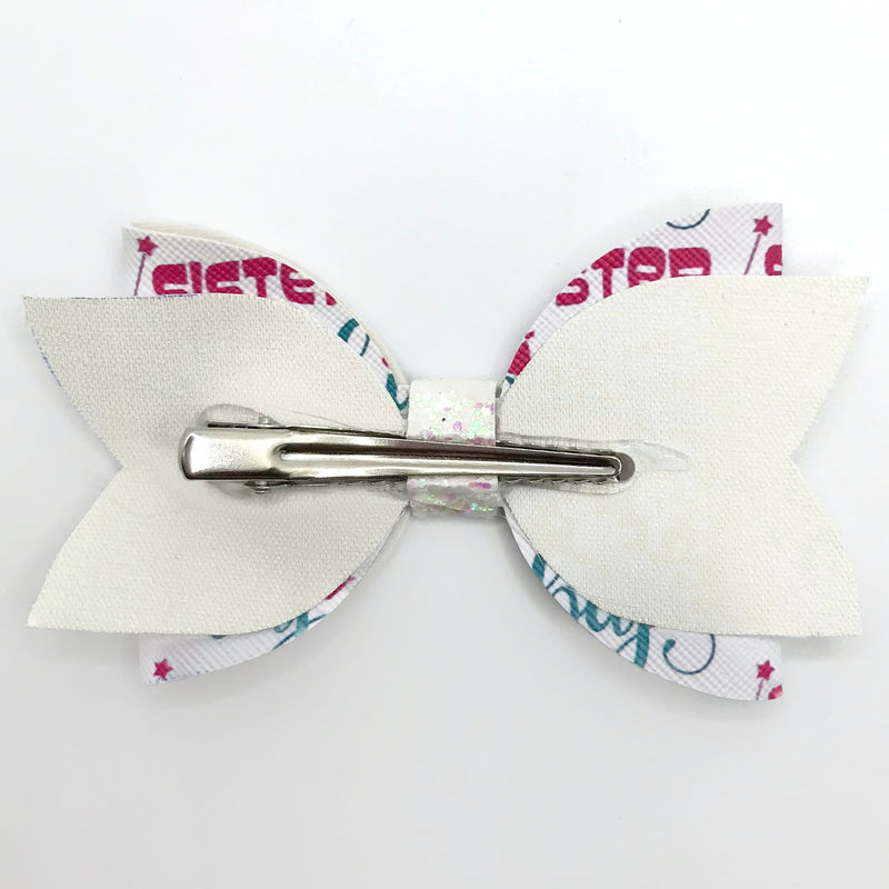 Big Sister Hair Clip Bow