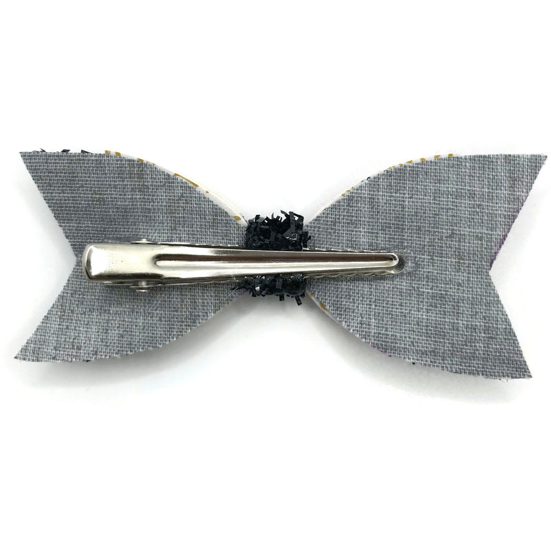 #2 Black & Gold Hair Clip Bow