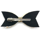 #5 Gold & Sparkle Silver Hair Clip Bow