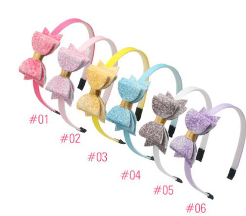 Sparkle Headband with Bow (6 Colors!)