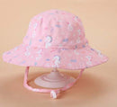 Pink Sea Creature Bucket Sun Hat