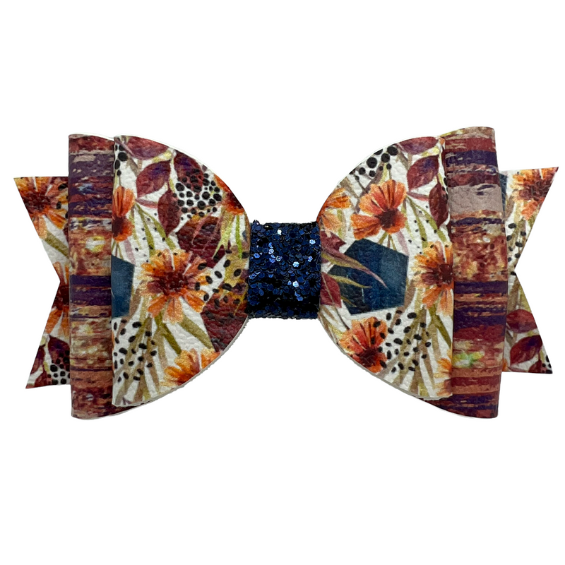 Fall Forest Hair Clip Bow