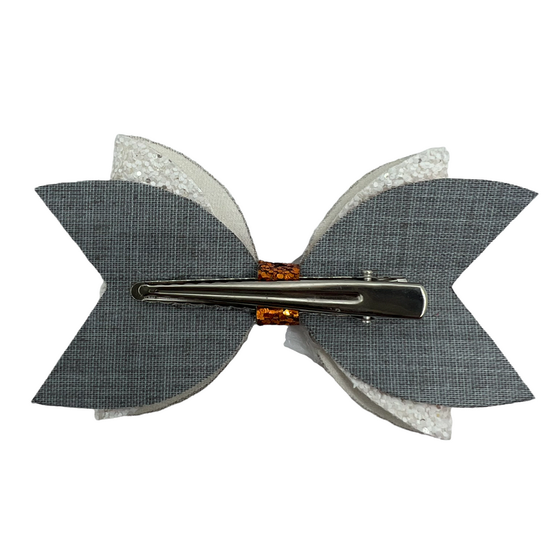 I Love Fall Rustic Truck Hair Clip Bow