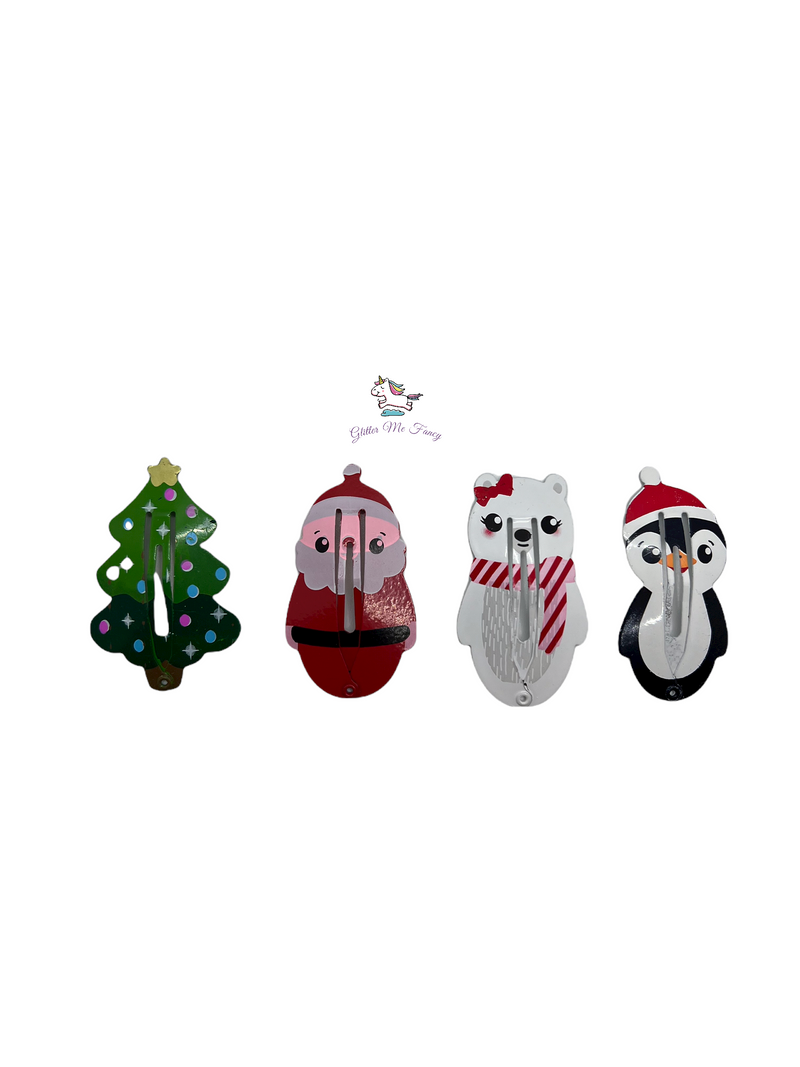 Christmas 4pk Snap Clip Set